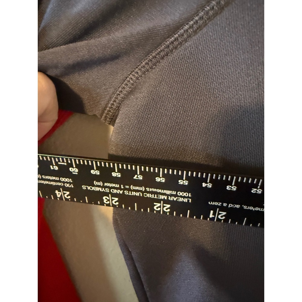 North End Mens Full Zip Fleece Jacket Red Gray Mock Neck Size Large L Colorblock - Picture 6 of 7